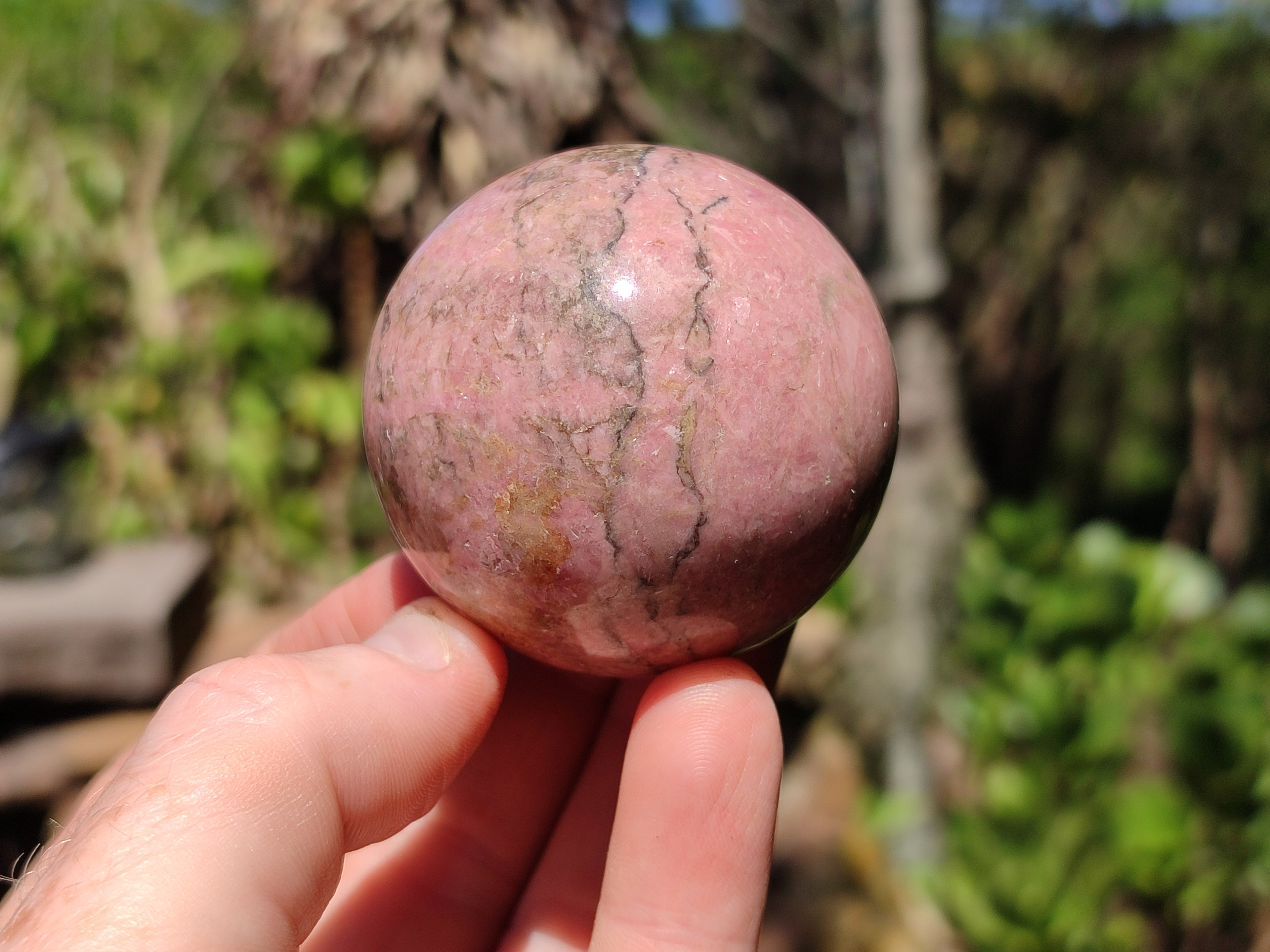 Polished Rhodonite Sphere-Balls - Sold Per Item - From Madagascar - Toprock Gemstones and Minerals 