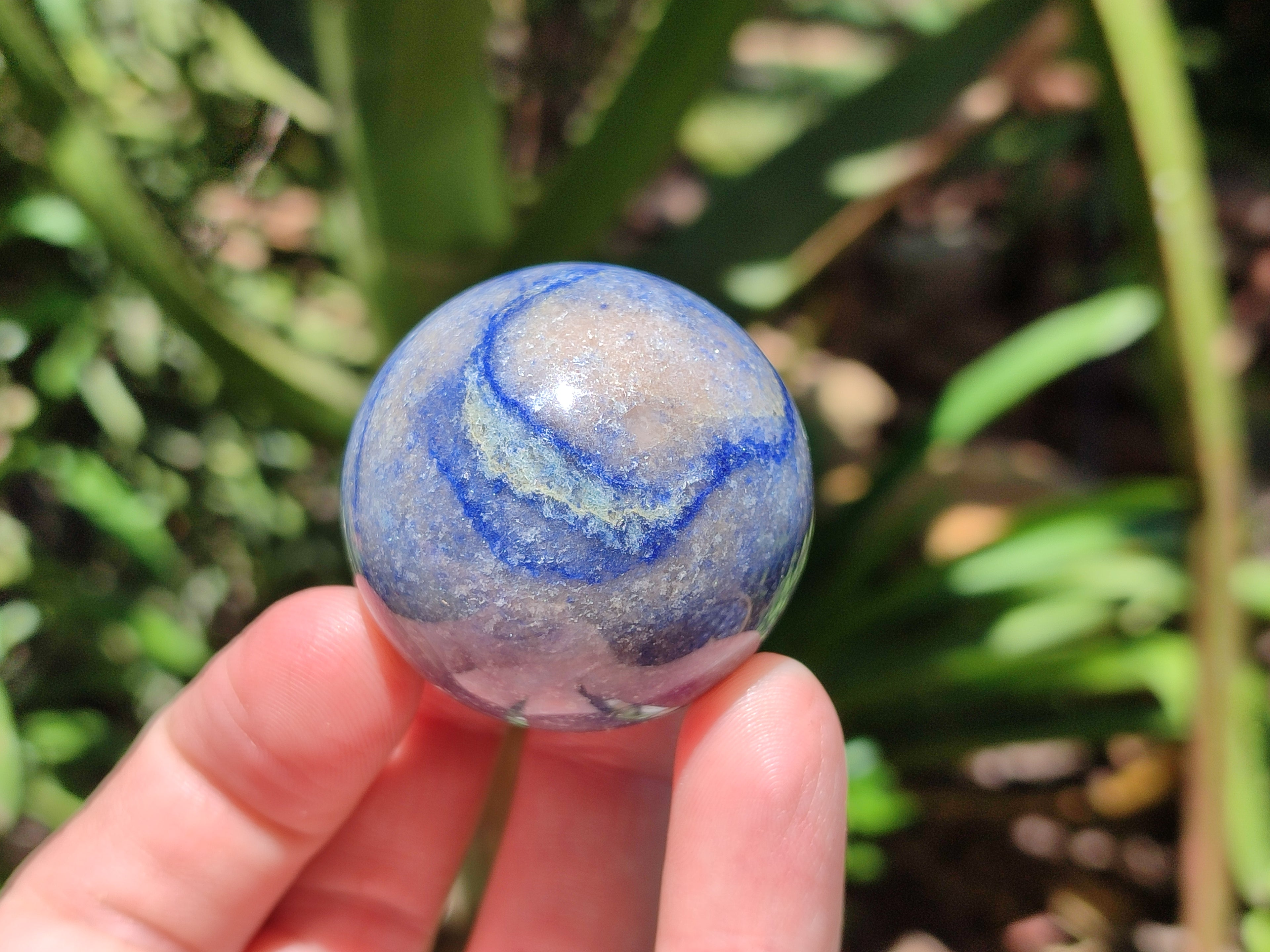 Polished Blue Marble Sphere-Balls - Sold Per Item - From China - Toprock Gemstones and Minerals 