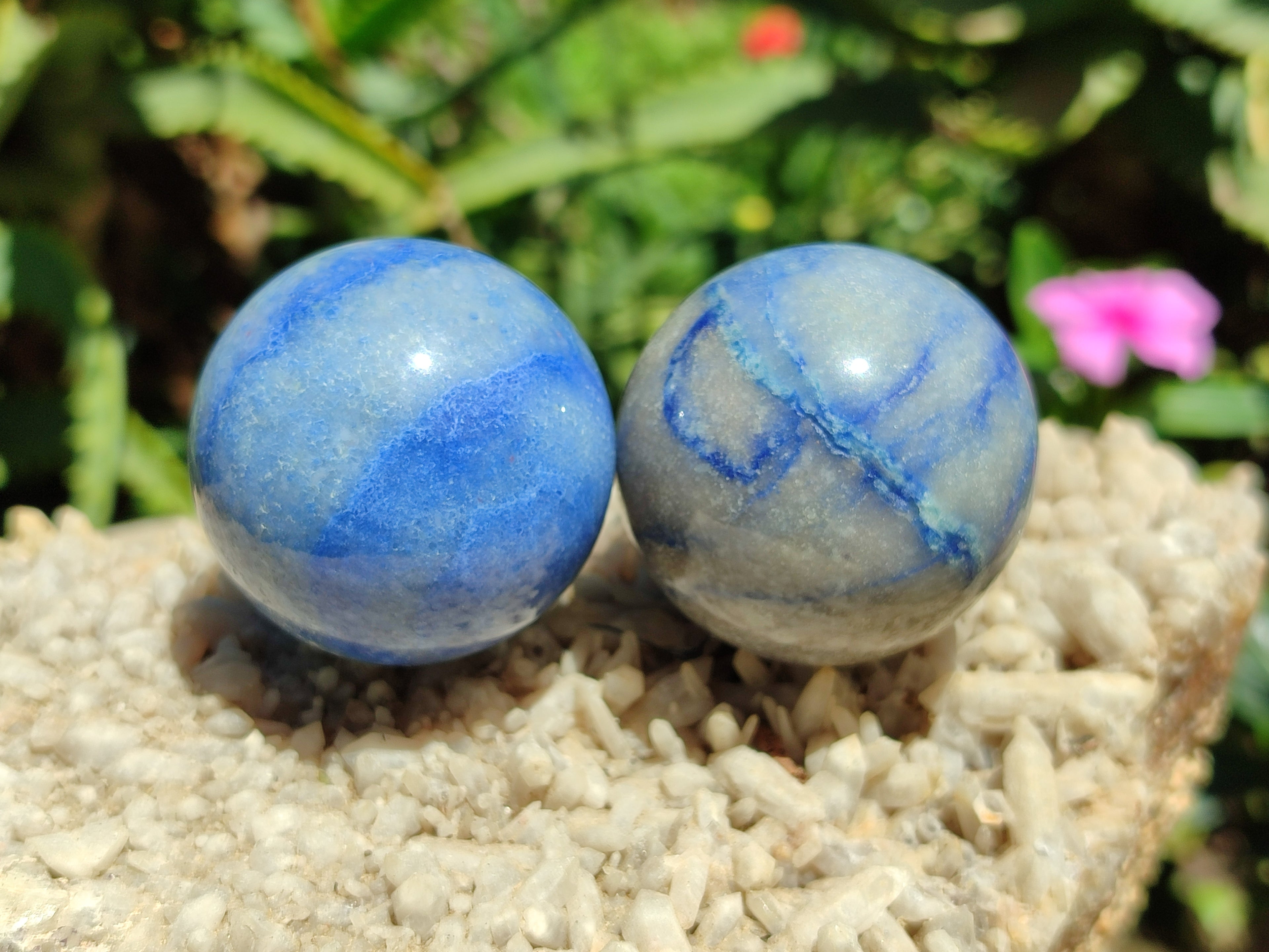 Polished Blue Marble Sphere-Balls - Sold Per Item - From China - Toprock Gemstones and Minerals 
