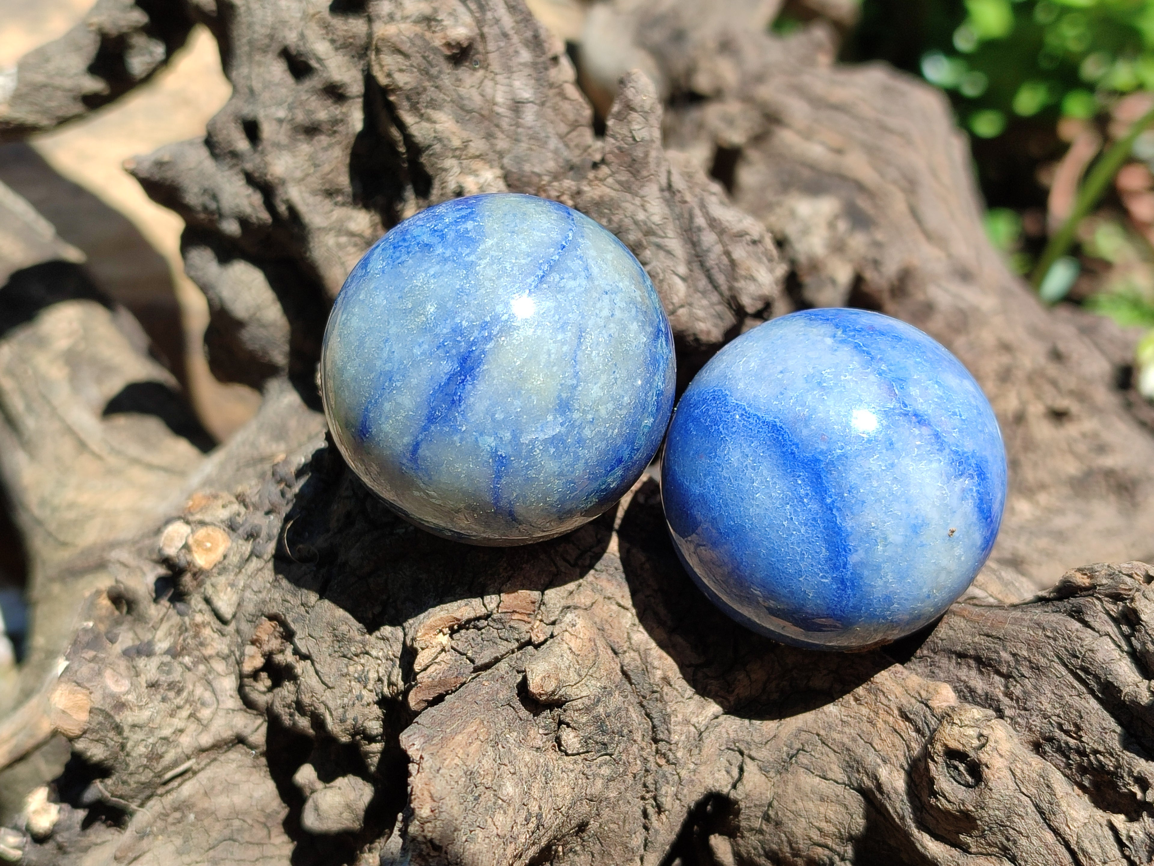 Polished Blue Marble Sphere-Balls - Sold Per Item - From China - Toprock Gemstones and Minerals 