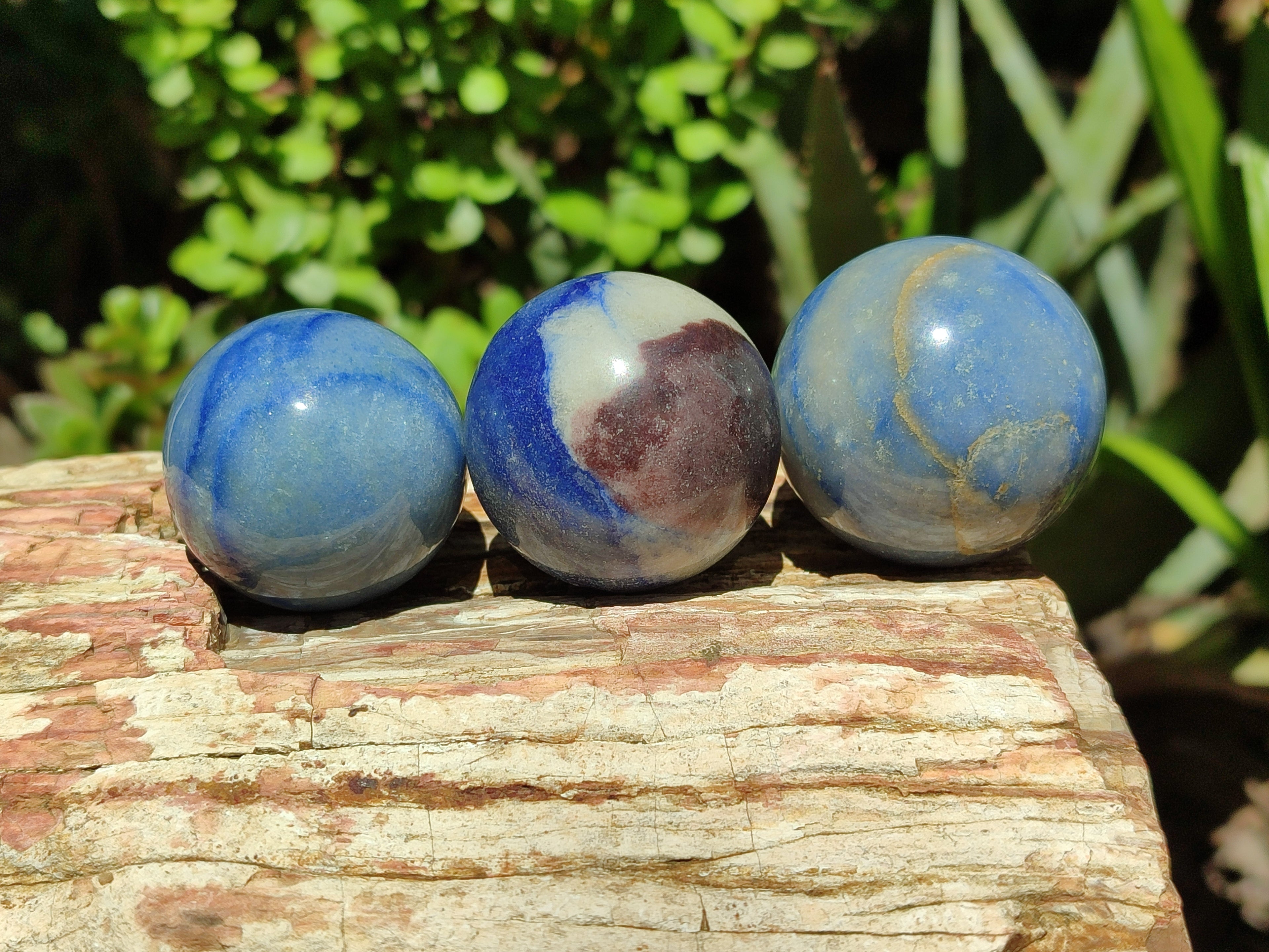 Polished Blue Marble Sphere-Balls - Sold Per Item - From China - Toprock Gemstones and Minerals 