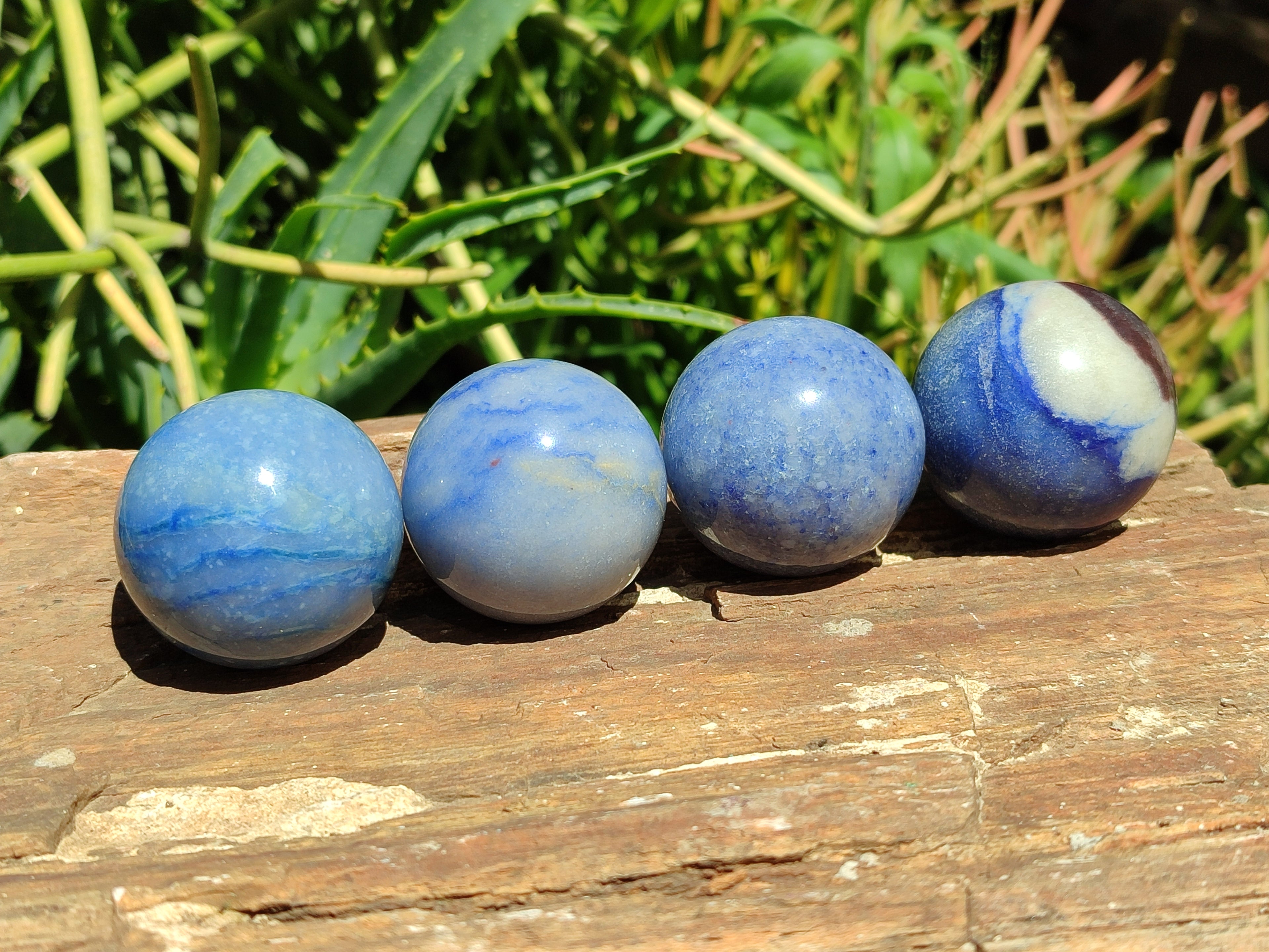 Polished Blue Marble Sphere-Balls - Sold Per Item - From China - Toprock Gemstones and Minerals 