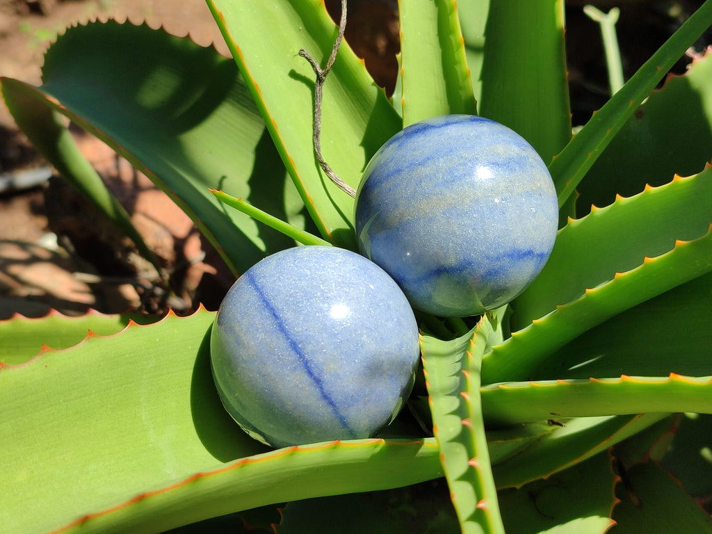 Polished Blue Marble Sphere-Balls - Sold Per Item - From China - Toprock Gemstones and Minerals 