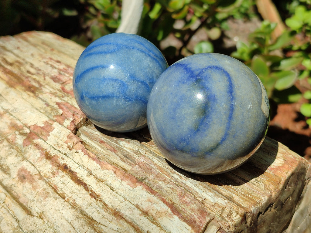 Polished Blue Marble Sphere-Balls - Sold Per Item - From China - Toprock Gemstones and Minerals 