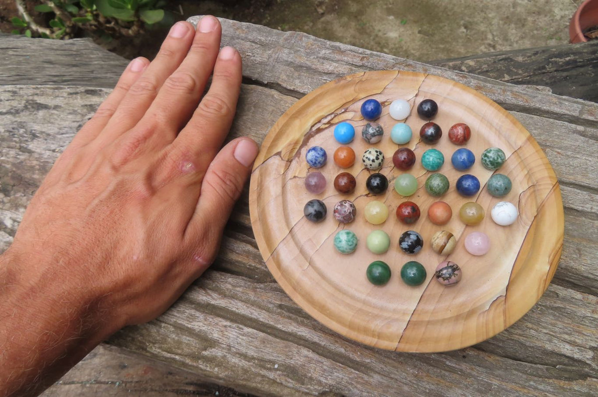 Polished Gemstone Solitaire set - sold per item - From Namibia - Toprock Gemstones and Minerals 