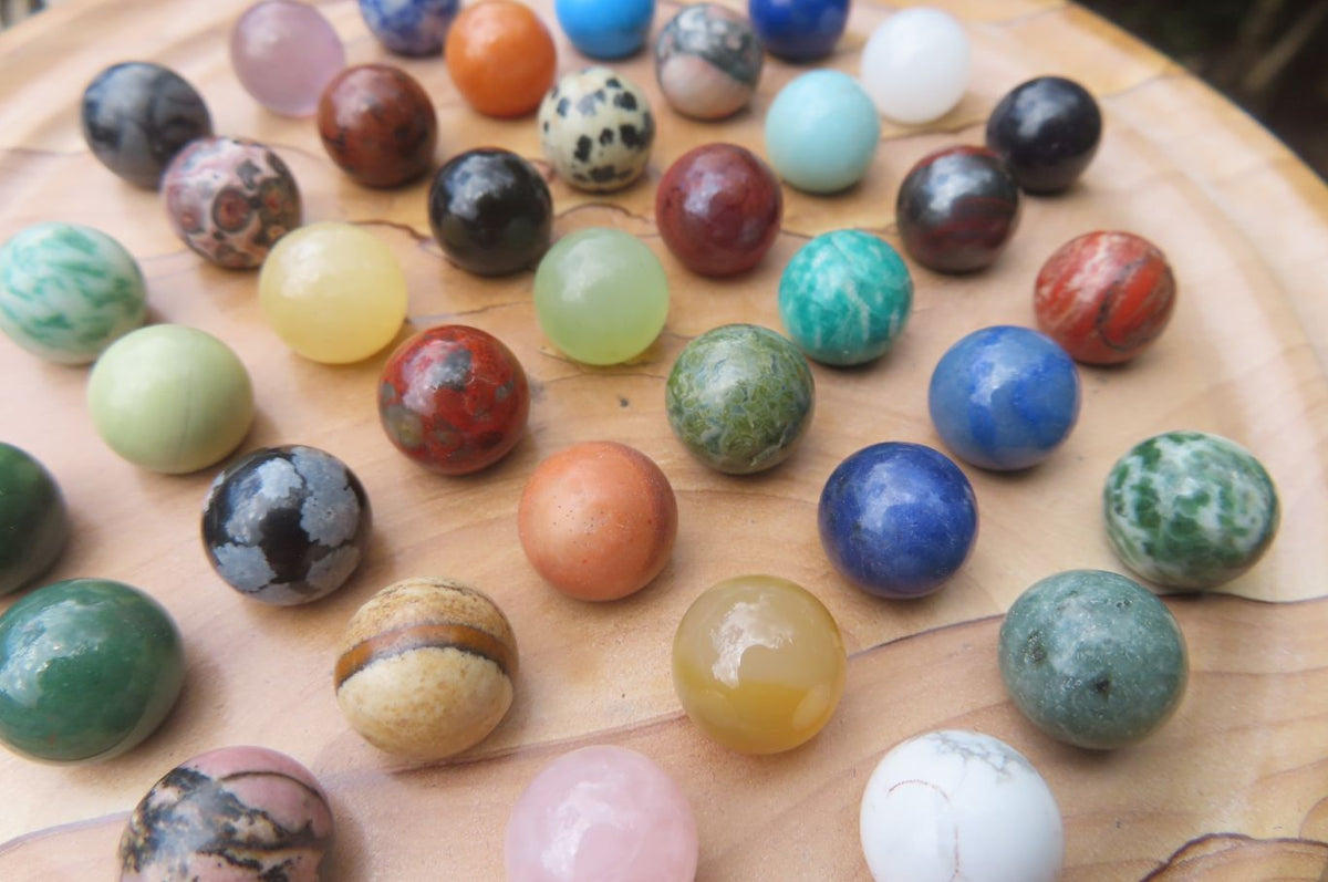 Polished Gemstone Solitaire set - sold per item - From Namibia - Toprock Gemstones and Minerals 