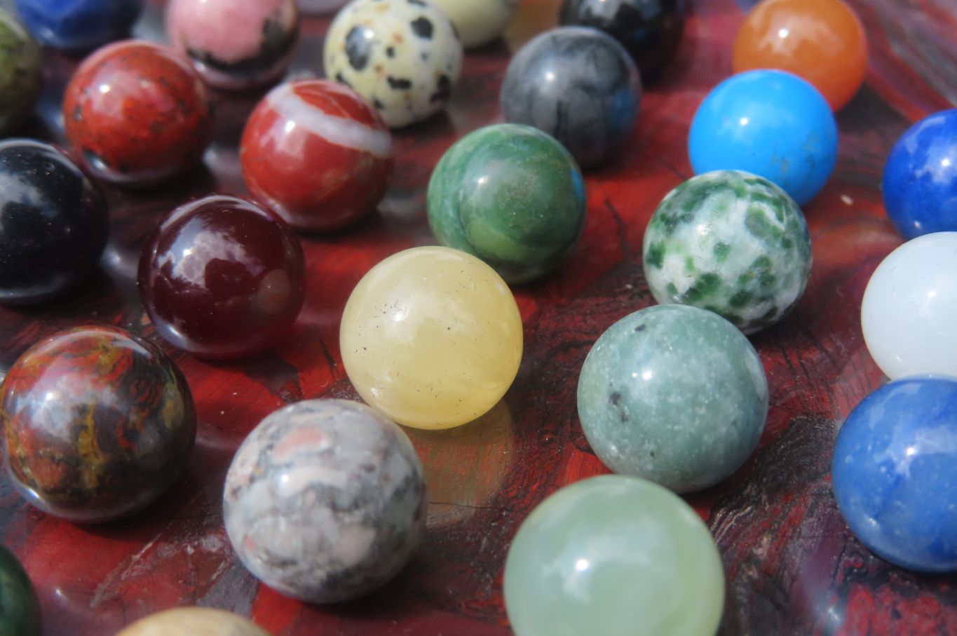 Polished Tiger Iron Jasper Gemstone Solitaire set - sold per item - From Southern Africa - Toprock Gemstones and Minerals 