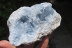 Natural Celestite Geode Specimens x 2 From Sakoany, Madagascar - Toprock Gemstones and Minerals 