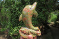 Hand Made Unakite Dolphin Carving x 1 From China - Toprock Gemstones and Minerals 