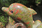 Hand Made Unakite Dolphin Carving x 1 From China - Toprock Gemstones and Minerals 