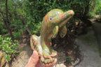 Hand Made Unakite Dolphin Carving x 1 From China - Toprock Gemstones and Minerals 