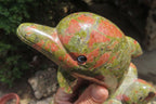 Hand Made Unakite Dolphin Carving x 1 From China - Toprock Gemstones and Minerals 