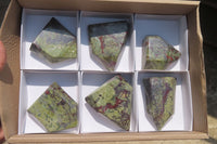 Polished Dragons Blood Stone Points x 6 From Tshipise, South Africa - Toprock Gemstones and Minerals 