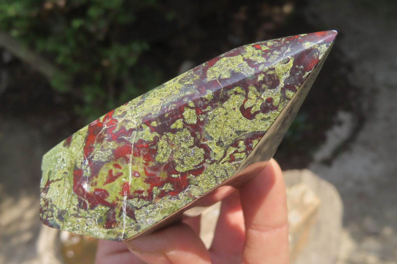 Polished Dragons Blood Stone Points x 6 From Tshipise, South Africa - Toprock Gemstones and Minerals 