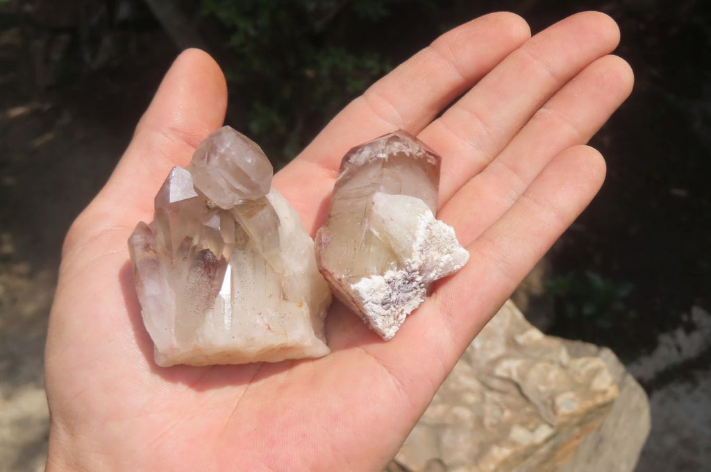 Natural Red Hematoid Quartz Crystal Specimens x 35 From Zimbabwe - Toprock Gemstones and Minerals 