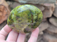 Polished Green Opal Standing Free Forms x 6 From Antsirabe, Madagascar - Toprock Gemstones and Minerals 