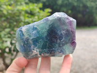 Natural Watermelon Fluorite Cobbed Specimens x 4 From Uis, Namibia