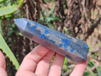 Polished Blue Spotted Spinel Quartz Points x 4 From Madagascar - Toprock Gemstones and Minerals 