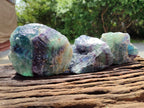 Natural Watermelon Fluorite Cobbed Specimens x 4 From Uis, Namibia - Toprock Gemstones and Minerals 