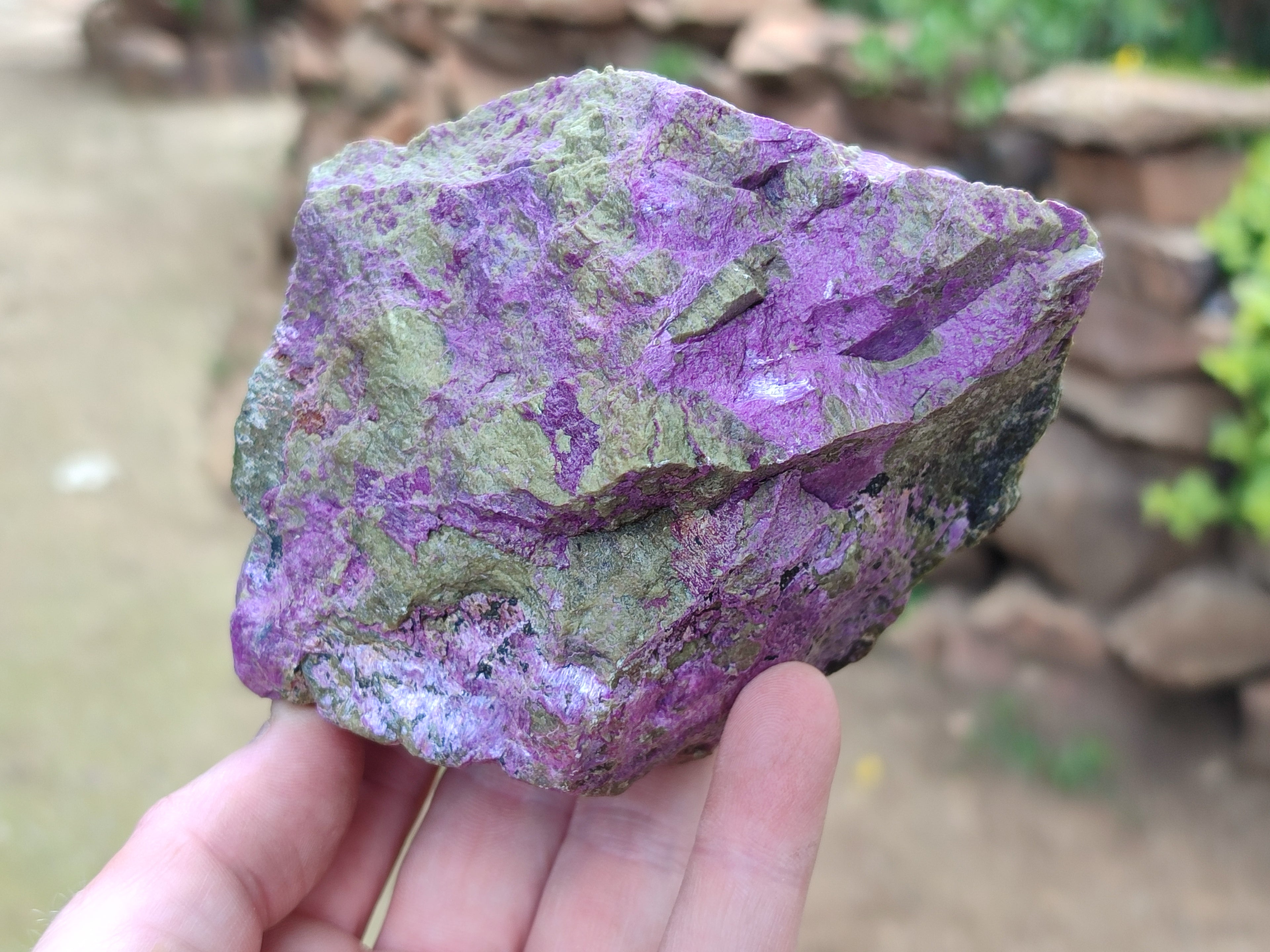 Natural Stichtite and Serpentine Cobbed Specimens x 5 From Barberton, South Africa - Toprock Gemstones and Minerals 