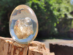 Polished Extra Rare 1980's Rutile Quartz In Resin Egg - Sold Per Item - From Brazil - Toprock Gemstones and Minerals 