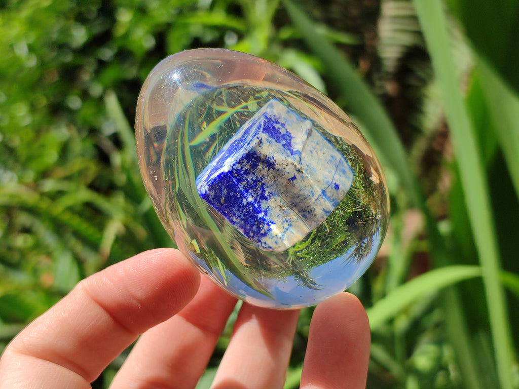 Polished Lapis Lazuli Specimen In Resin Egg - Sold Per Item - From Afghanistan - Toprock Gemstones and Minerals 