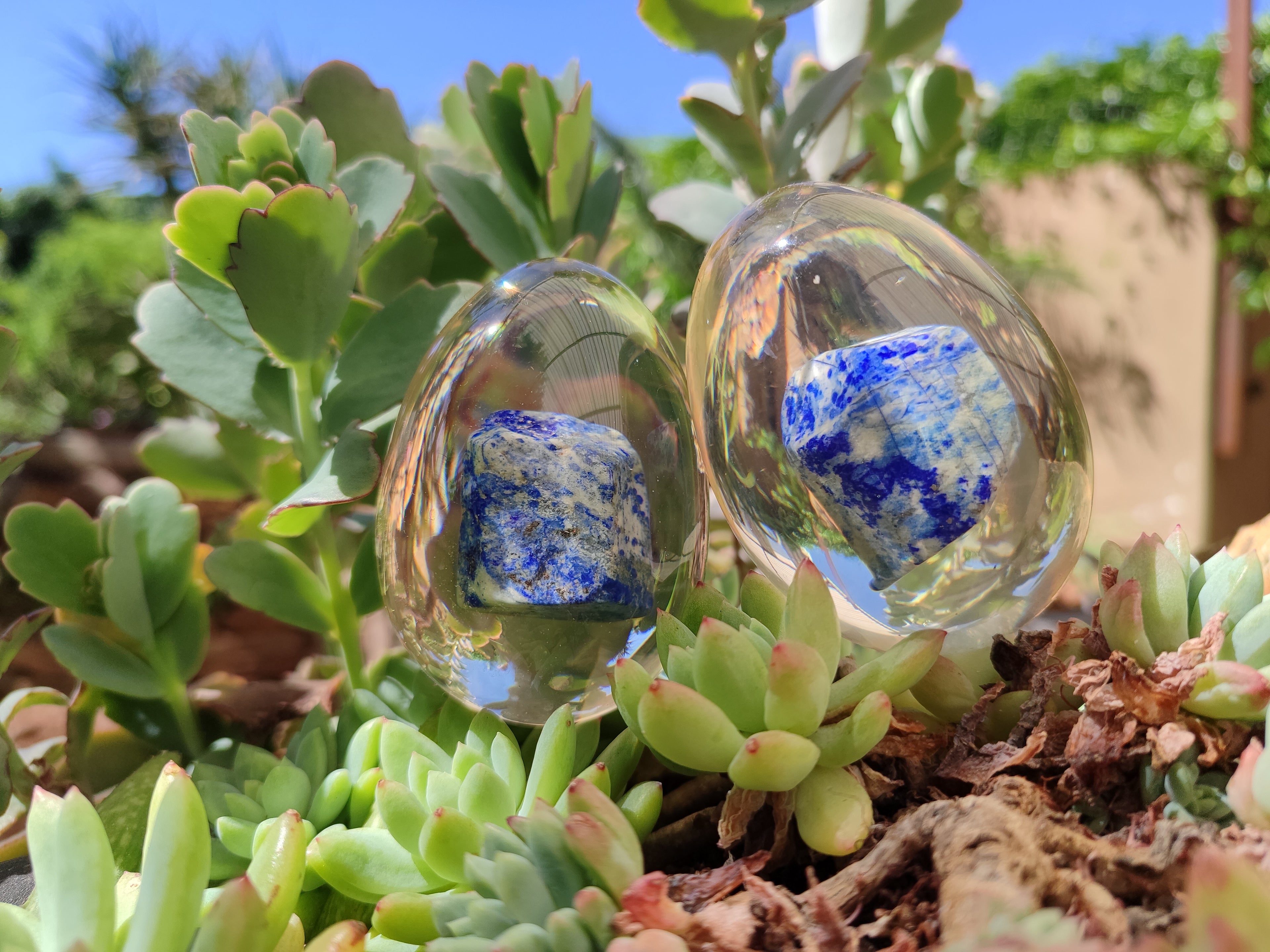 Polished Lapis Lazuli Specimen In Resin Egg - Sold Per Item - From Afghanistan - Toprock Gemstones and Minerals 