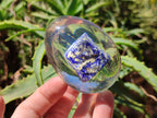 Polished Lapis Lazuli Specimen In Resin Egg - Sold Per Item - From Afghanistan - Toprock Gemstones and Minerals 
