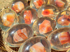 Polished Carnelian In Resin Egg - Sold Per Item - From Madagascar - Toprock Gemstones and Minerals 