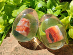 Polished Carnelian In Resin Egg - Sold Per Item - From Madagascar - Toprock Gemstones and Minerals 