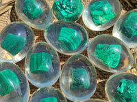 Polished Malachite In Resin Egg - Sold Per Item - From Congo - Toprock Gemstones and Minerals 