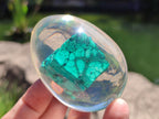 Polished Malachite In Resin Egg - Sold Per Item - From Congo - Toprock Gemstones and Minerals 