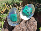 Polished Malachite In Resin Egg - Sold Per Item - From Congo - Toprock Gemstones and Minerals 