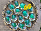 Polished Malachite In Resin Egg - Sold Per Item - From Congo - Toprock Gemstones and Minerals 