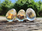 Polished Golden Tigers Eye In Resin Egg - Sold Per Item - From Northern Cape, South Africa - Toprock Gemstones and Minerals 