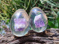 Polished Chevron Amethyst In Resin Egg - Sold Per Item - From Zambia - Toprock Gemstones and Minerals 