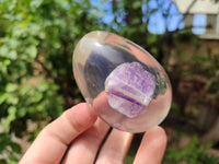 Polished Chevron Amethyst In Resin Egg - Sold Per Item - From Zambia - Toprock Gemstones and Minerals 
