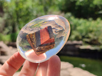 Polished Marble Bar Tiger Iron Jasper In Resin Egg - Sold Per Item - From Australia - Toprock Gemstones and Minerals 