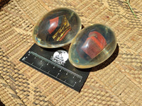 Polished Marble Bar Tiger Iron Jasper In Resin Egg - Sold Per Item - From Australia - Toprock Gemstones and Minerals 