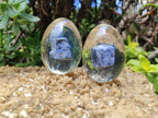 Polished Sodalite In Resin Egg - Sold Per Item - From Kunene River, Namibia - Toprock Gemstones and Minerals 