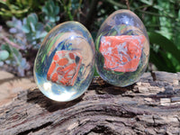 Polished Brecciated Jasper In Resin Egg - Sold Per Item - From Northern Cape, South Africa - Toprock Gemstones and Minerals 