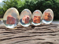 Polished Brecciated Jasper In Resin Egg - Sold Per Item - From Northern Cape, South Africa - Toprock Gemstones and Minerals 