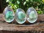 Polished Aventurine In Resin Egg - Sold Per Item - From Zimbabwe - Toprock Gemstones and Minerals 