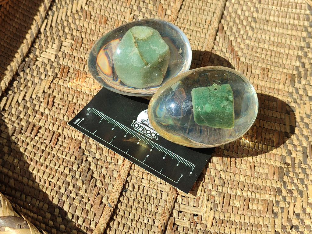 Polished Aventurine In Resin Egg - Sold Per Item - From Zimbabwe - Toprock Gemstones and Minerals 