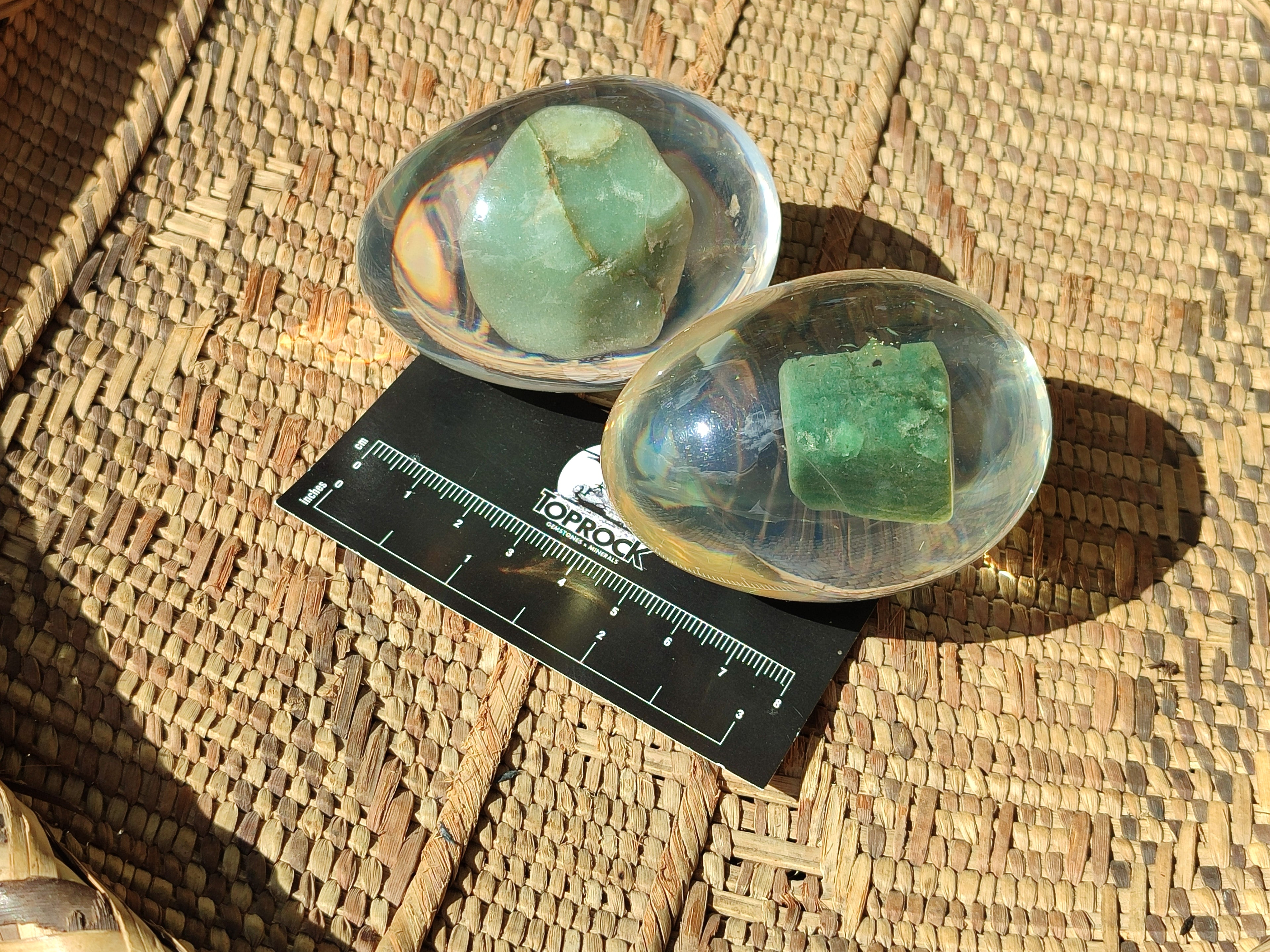 Polished Aventurine In Resin Egg - Sold Per Item - From Zimbabwe - Toprock Gemstones and Minerals 