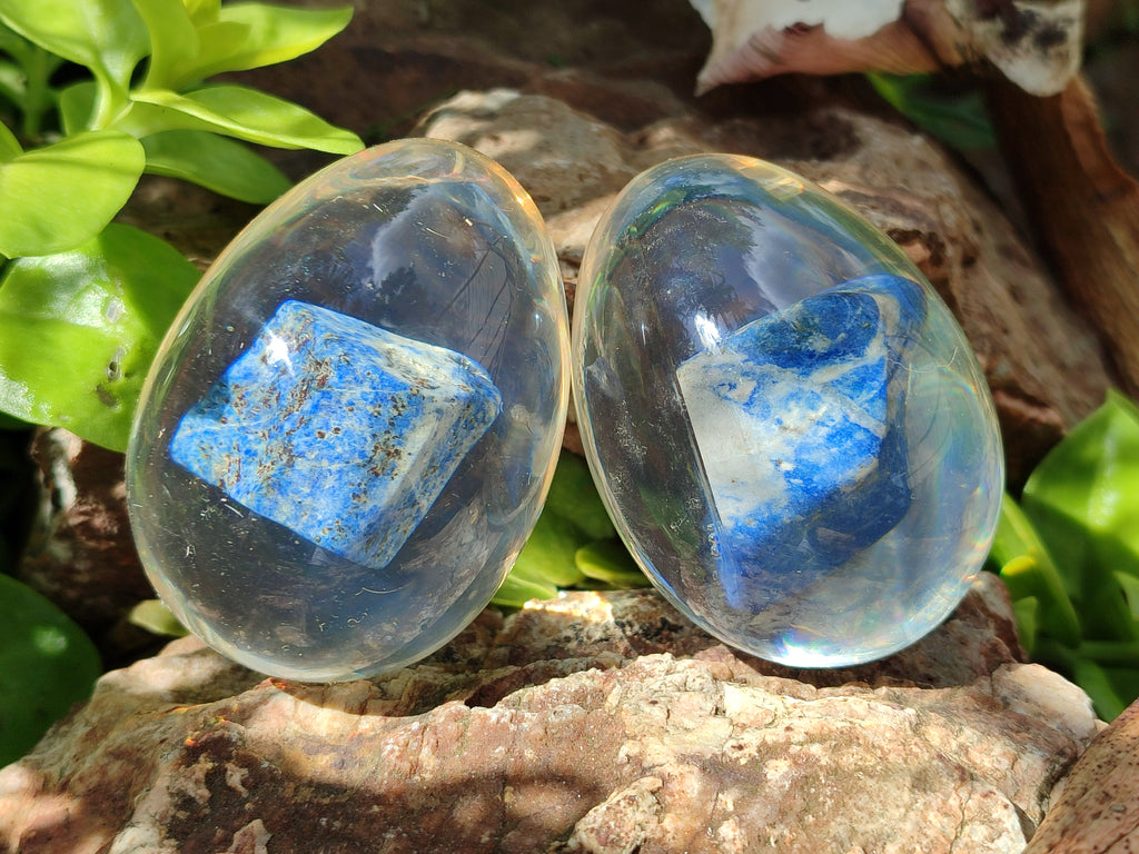 Polished Lapis Lazuli Specimen In Resin Egg - Sold Per Item - From Afghanistan - Toprock Gemstones and Minerals 