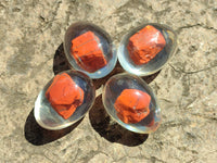 Polished Red Jasper In Resin Egg - Sold Per Item - From Northern Cape, South Africa - Toprock Gemstones and Minerals 