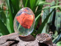 Polished Red Jasper In Resin Egg - Sold Per Item - From Northern Cape, South Africa - Toprock Gemstones and Minerals 