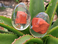 Polished Red Jasper In Resin Egg - Sold Per Item - From Northern Cape, South Africa - Toprock Gemstones and Minerals 