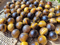 Polished Mini Tigers Eye Sphere-Balls - Sold Per Item - From Northern Cape, South Africa